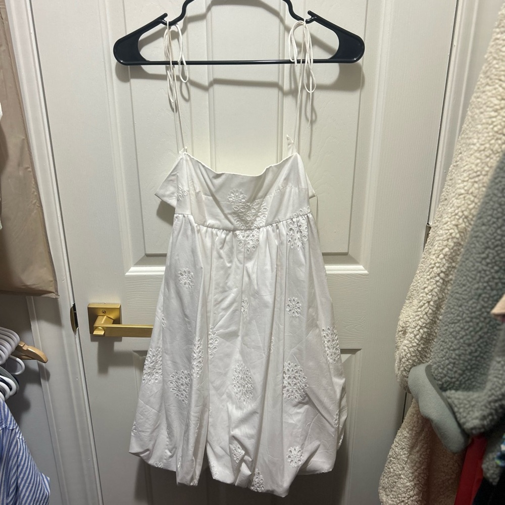 Zara Ivory Embroidered Dress - Picture 2 of 4